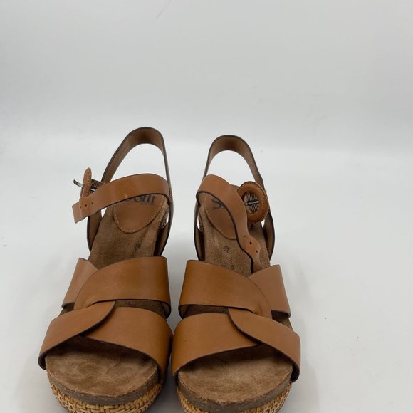 Sofft Brown Leather Platform Wedges | High Heels, Size 7.5 - Picture 4 of 7